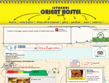 Tablet Screenshot of orienthostel.com